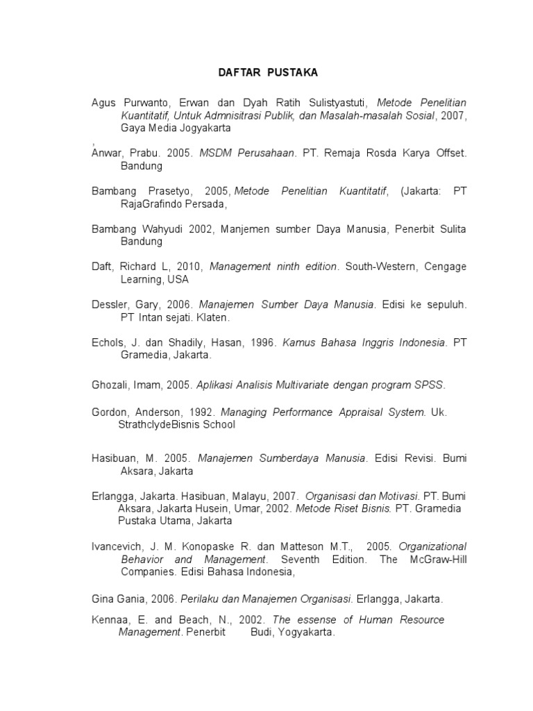 DAFTAR PUSTAKA Pak Sakhid Final | PDF | Karier & Perkembangan | Sains ...
