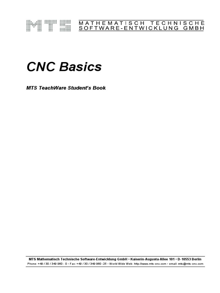 CNC Basics | PDF | Numerical Control | Cartesian Coordinate System