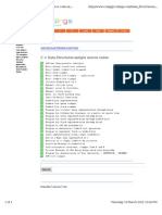 C Data Structures Sample Code Source Code Ex..