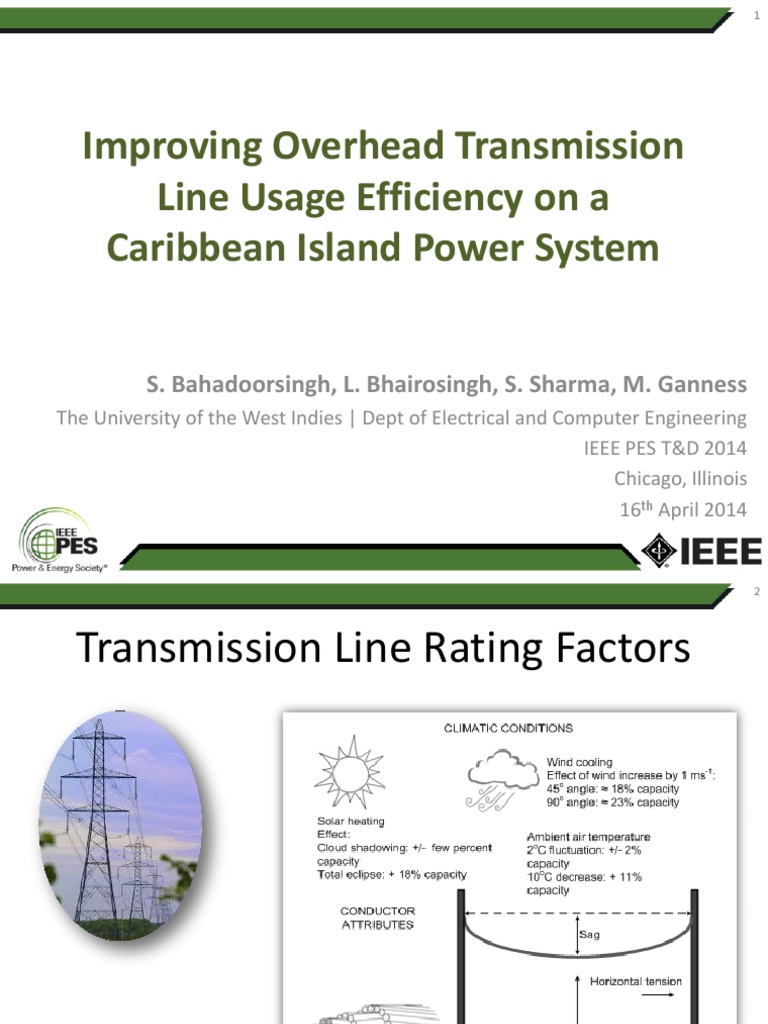 Ptresentación IEEE STD 738 | Electrical Conductor | Electric Power ...