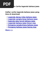 Download Kumpulan Cerita Legenda Bahasa Jawa by eri SN273887533 doc pdf