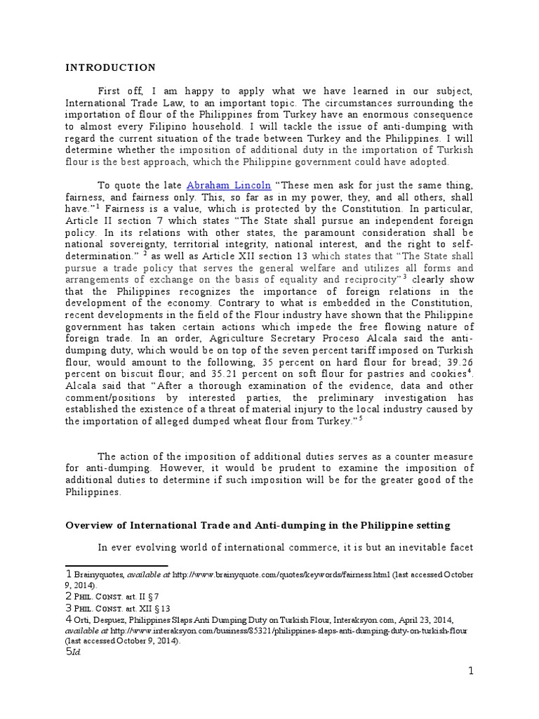 Anti dumping essay 06 image