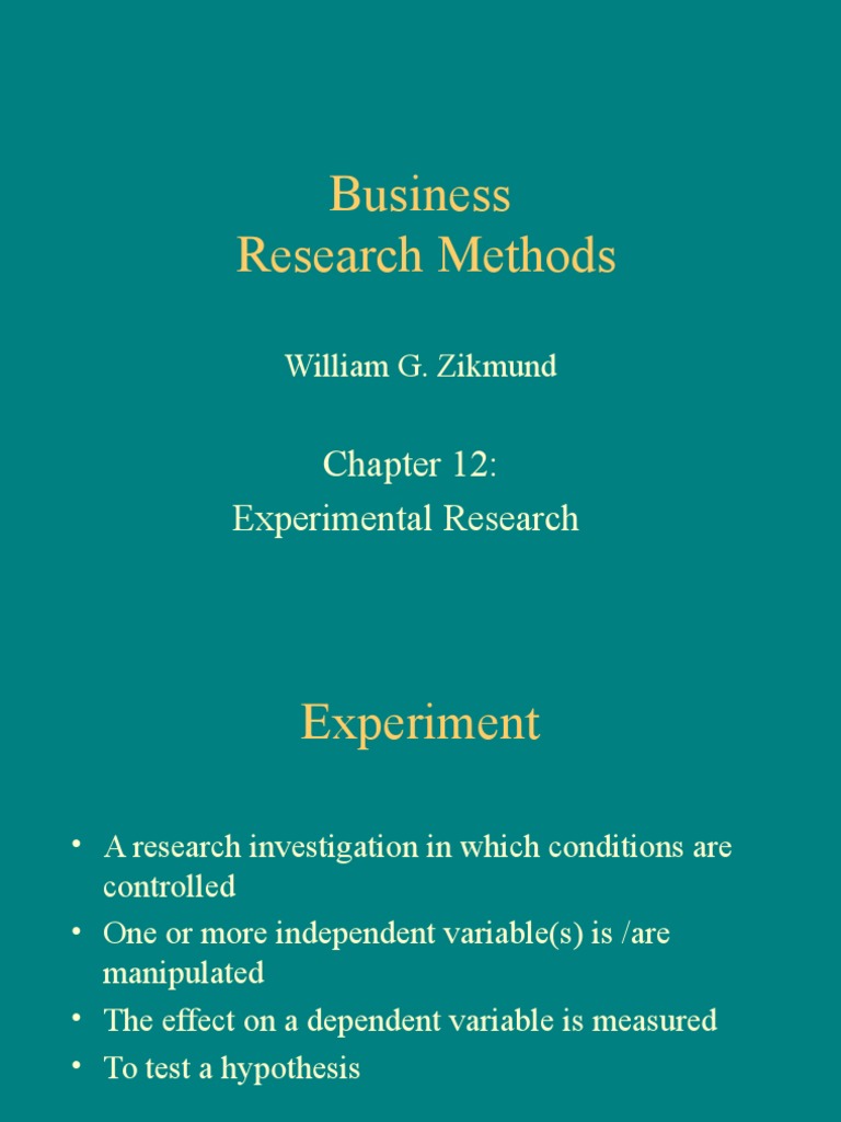 Experimental Research Methods Explained | PDF | Experiment | Scientific ...