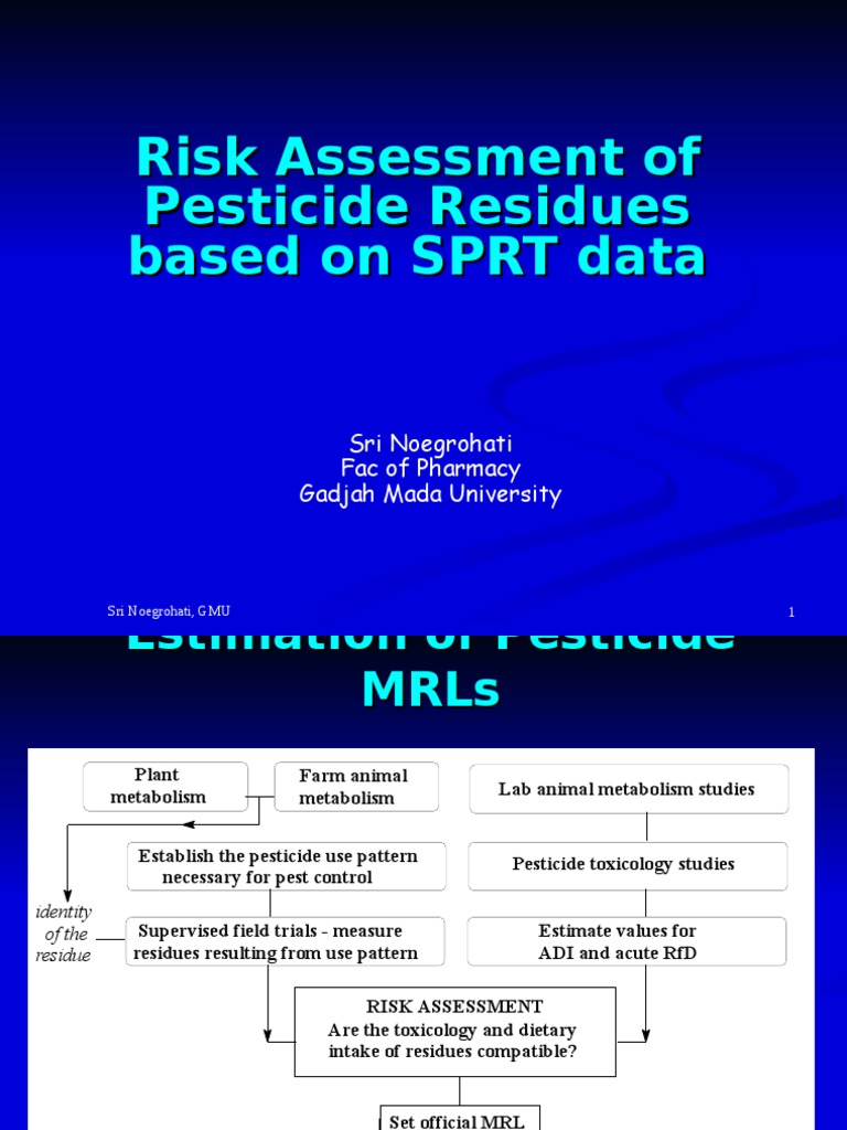 Risk Assessment Toxicology Toxicity