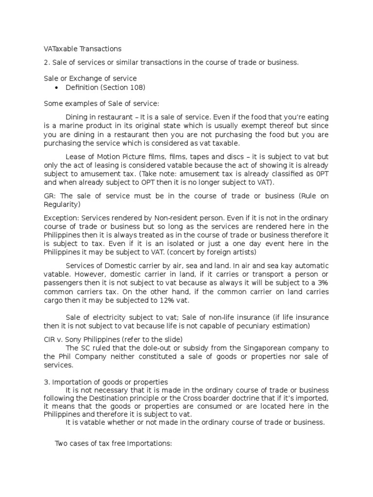 Tax (Zero Rated Transactions) PDF Value Added Tax Exports