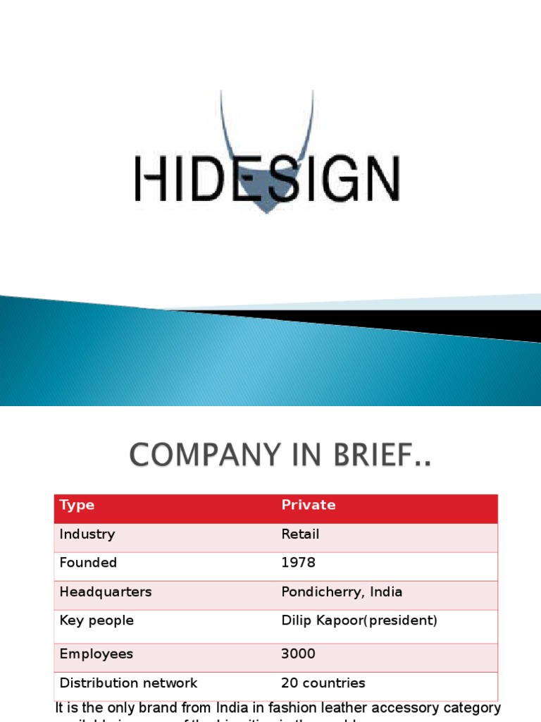 HIDESIGNPPT Brand Retail