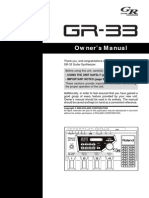 Roland GR-33 manual