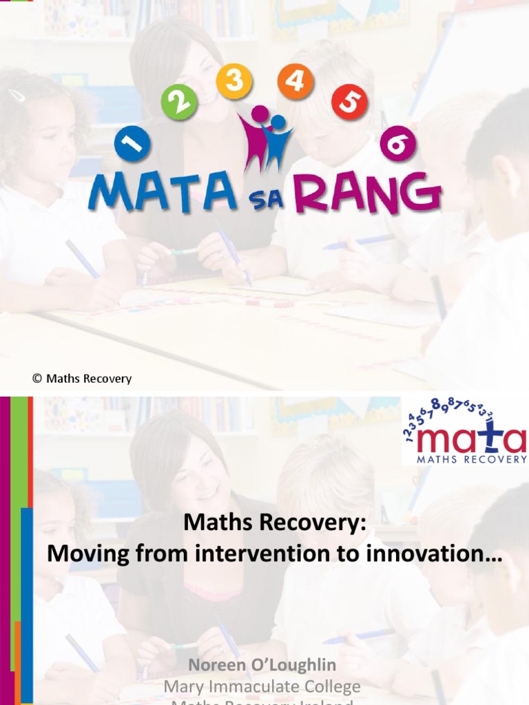 2013 Into Numeracy Conference Maths Recovery Presentation | PDF ...