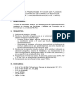 Programa Procedimiento de Inversión Minera