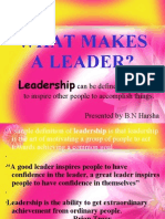What Makes A Leader?