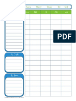 Free Printable Daily Schedule Form Template