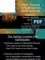 Haiti: Helping Without Hurting Webinar Series