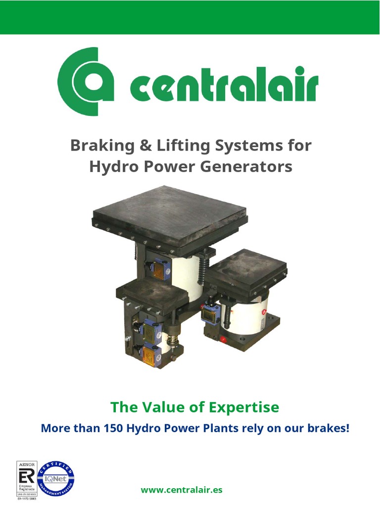 Hydro Generator Braking & Lifting Systems | PDF | Valve | Brake
