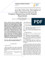 Team Teaching in The University: Description of A Collaborative Experience Between The Computer Engineering and The English Departments