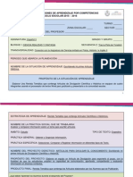 Diseño Didácticos de Situaciones de Aprendizaje Por Competencias (Proyecto 1) Versión 2