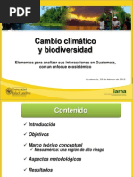 2012 Presentacion CC-y-BD Cambi Climatico