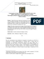 Resenha Sobre O Pensamento de Santo Tomás de Aquino