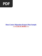 Download Data Center Migration Project Plan Sample by sandi123in SN273936668 doc pdf
