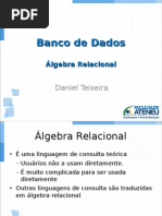 Banco de Dados - Álgebra Relacional PDF