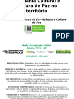 Cidadania Cultural e Cultura de Paz No Território 