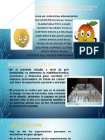 Ciclo Operativo de Maqueta de Conservas de Frutas