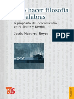 Navarro Reyes, Jesus - Como Hacer Filosofia Con Palabras. A Proposito Del Desencuentro Entre Searle y Derrida