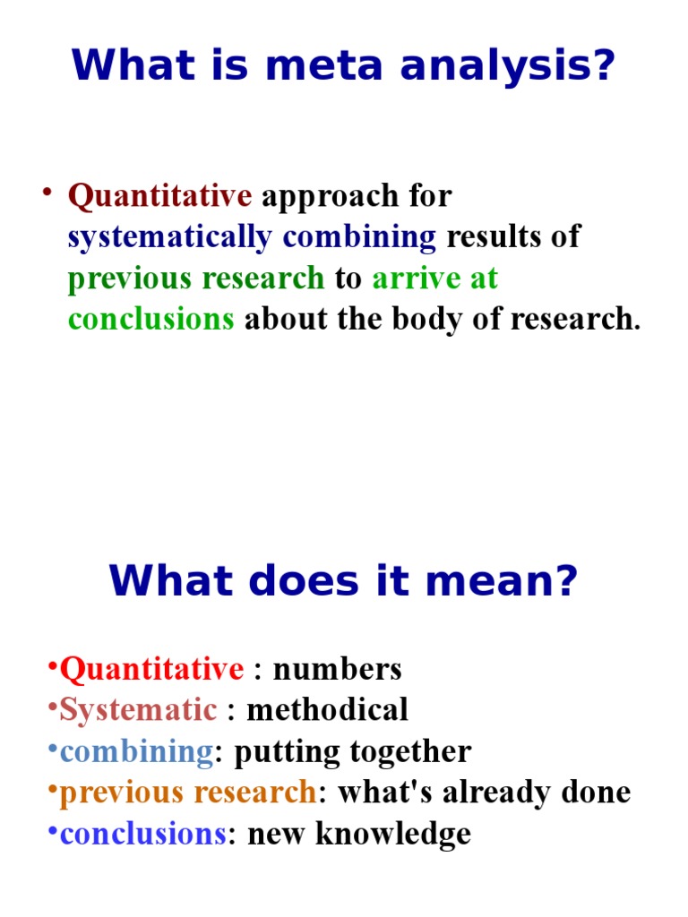 Meta Analysis | PDF | Meta Analysis | Pub Med