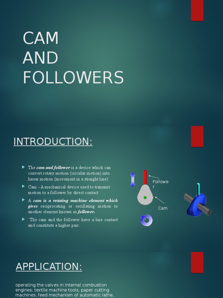 Cam and Follower Mechanisms Explained | PDF | Machines | Mechanical ...