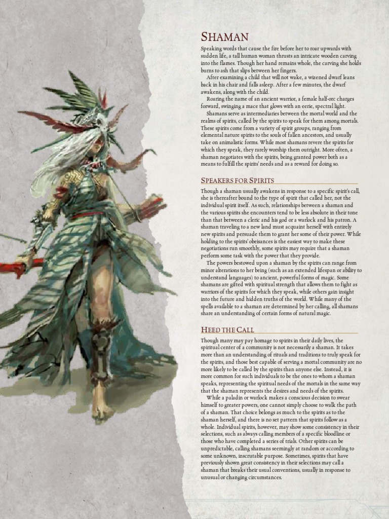 Pathfinder Shaman Dream Shamanism