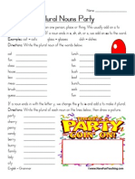 Plural Nouns Worksheet