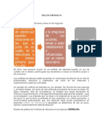 Conflicto de intereses y ética en los negocios