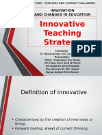 Innovative Teaching Strategy: Innovation and Changes in Education