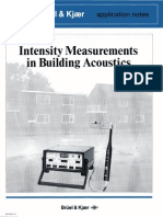 Measurements In: Intensity Building Acoustics