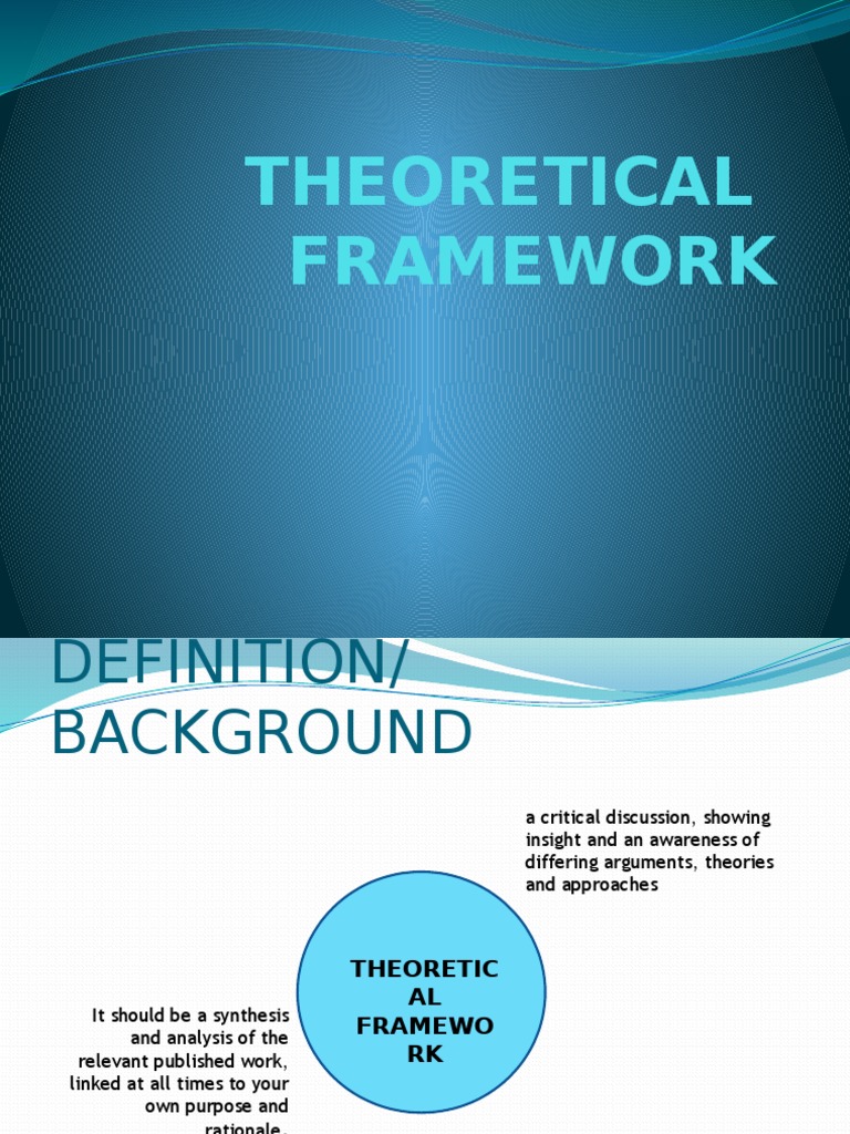 Theoretical and Conceptual Framework | PDF | Conceptual Framework | Concept