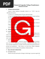 Instruction Manual of Capacitor Voltage Transformers