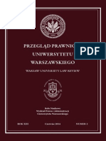 Przegląd Prawniczy Uniwersytetu Warszawskiego NR 2/2014