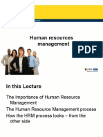 MGMT1001 Topic 8 - Human Resources Management