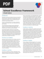 overview of the school excellence framework