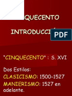 Cinquecento IntroducciÓn