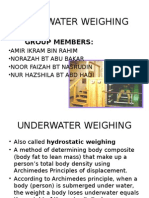 Underwater Weighing