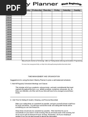 Weekly Planner