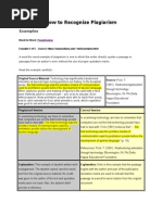 Plagiarism Sample Lessons