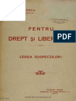 Pentru Drept Şi Libertate. Legea Suspecţilor