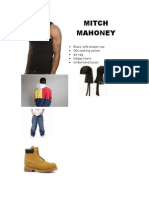 Mitch Mahoney: Black Wife Beater Top 90s Looking Jacket Do-Rag Baggy Jeans Timberland Boots