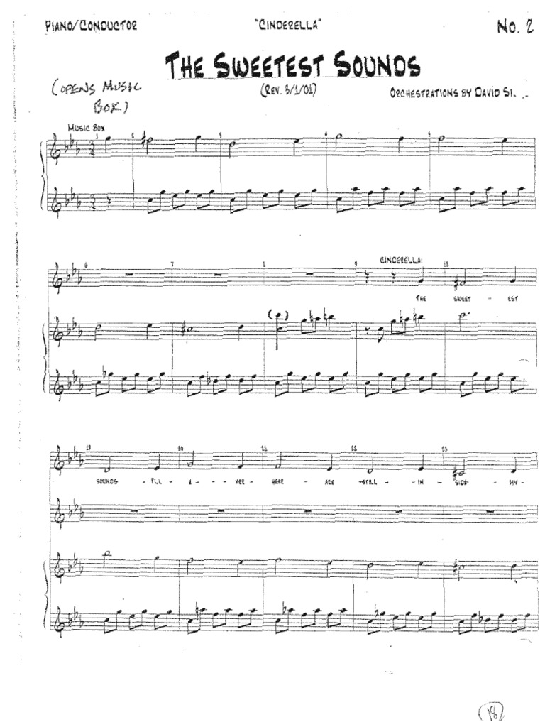 Cinderella The Sweetest Sounds SheetMusicDownload PDF
