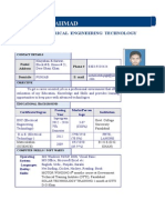 Mubeen Ahmad: BSC Electrical Engineering Technology