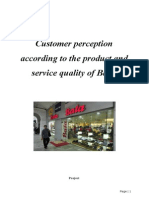 Customer Perception According To The Product and Service Quality of Bata