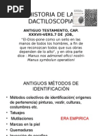 Historia de La Dactiloscopia