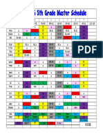 5th Grade Master Schedule