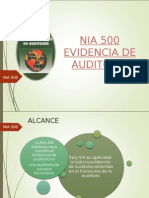 Evidencias de Auditoria - Nia 500